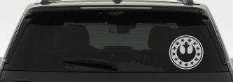 New Republic Emblem Sci Fi Car or Truck Window Vinyl Decal Sticker (Light Gray)