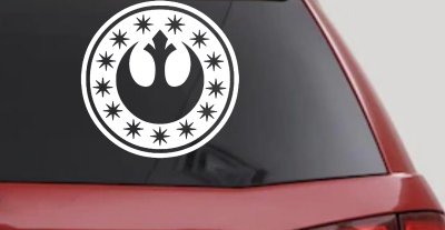 New Republic Emblem Sci Fi Car or Truck Window Vinyl Decal Sticker