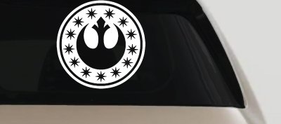 New Republic Emblem Sci Fi Car or Truck Window Vinyl Decal Sticker