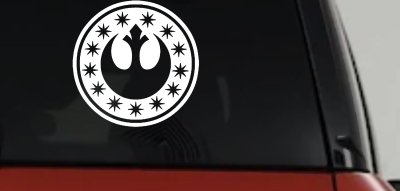 New Republic Emblem Sci Fi Car or Truck Window Vinyl Decal Sticker