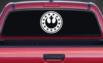 New Republic Emblem Sci Fi Car or Truck Window Decal Sticker