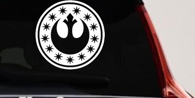 New Republic Emblem Sci Fi Car or Truck Window Vinyl Decal Sticker