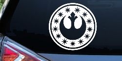 New Republic Emblem Sci Fi Car or Truck Window Decal Sticker