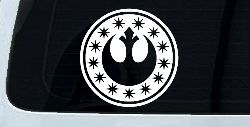 New Republic Emblem Sci Fi Car or Truck Window Decal Sticker