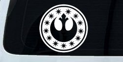New Republic Emblem Sci Fi Car or Truck Window Decal Sticker
