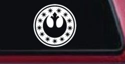 New Republic Emblem Sci Fi Car or Truck Window Decal Sticker