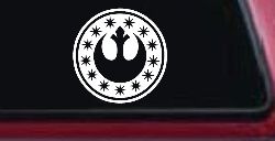 New Republic Emblem Sci Fi Car or Truck Window Decal Sticker