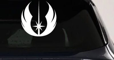 Jedi Order Emblem Sci Fi Car or Truck Window Vinyl Decal Sticker