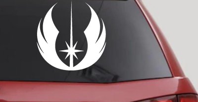 Jedi Order Emblem Sci Fi Car or Truck Window Vinyl Decal Sticker