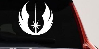 Jedi Order Emblem Sci Fi Car or Truck Window Vinyl Decal Sticker