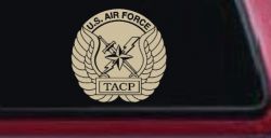 US Air Force TACP Military Car or Truck Window Vinyl Decal Sticker (Desert Sand)