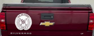 US Air Force TACP Military Car or Truck Window Vinyl Decal Sticker (White)