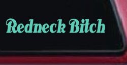 Redneck Bitch Country Car or Truck Window Vinyl Decal Sticker (Mint)