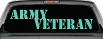 Army Veteran Military Car or Truck Window Decal Sticker (Mint)