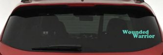Wounded Warrior Military Car or Truck Window Decal Sticker (Mint)