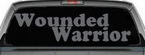 Wounded Warrior Military Car or Truck Window Decal Sticker (Silver)