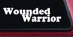 Wounded Warrior Military Car or Truck Window Decal Sticker