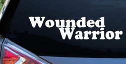 Wounded Warrior Military Car or Truck Window Decal Sticker