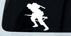 Soldier Silhouette Military Car or Truck Window Decal Sticker