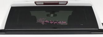 Faith Love And Pixie Dust Tinkerbell Tinker Bell Car or Truck Window Decal Sticker (Pink)