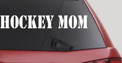 Hockey Mom Sports Car or Truck Window Vinyl Decal Sticker