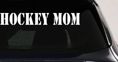 Hockey Mom Sports Car or Truck Window Vinyl Decal Sticker