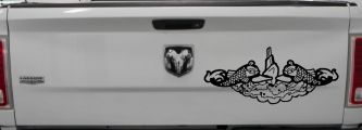 Submarine Service Dolphins Military Car or Truck Window Vinyl Decal Sticker (Black)