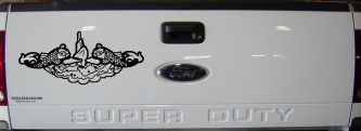 Submarine Service Dolphins Military Car or Truck Window Decal Sticker (Black)