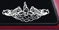 Submarine Service Dolphins Military Car or Truck Window Decal Sticker