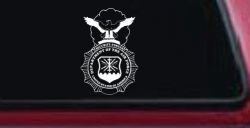 Department Of The Air Force Security Forces With Eagle Military Car or Truck Window Decal Sticker