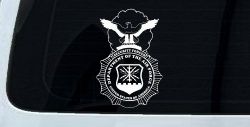 Department Of The Air Force Security Forces With Eagle Military Car or Truck Window Decal Sticker
