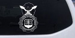 Department Of The Air Force Security Forces With Eagle Military Car or Truck Window Decal Sticker
