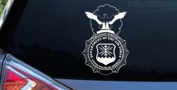Department Of The Air Force Security Forces With Eagle Military Car or Truck Window Decal Sticker