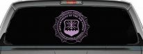 Department Of The Air Force Security Forces Round Badge Military Car or Truck Window Decal Sticker (Lilac)