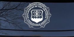 Department Of The Air Force Security Forces Round Badge Military Car or Truck Window Decal Sticker