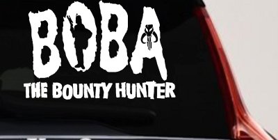 Boba Fett The Bounty Hunter  Sci Fi Car or Truck Window Vinyl Decal Sticker
