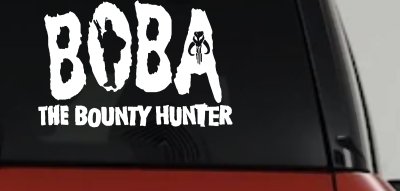 Boba Fett The Bounty Hunter  Sci Fi Car or Truck Window Vinyl Decal Sticker