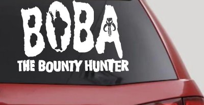 Boba Fett The Bounty Hunter  Sci Fi Car or Truck Window Vinyl Decal Sticker
