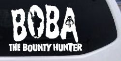 Boba Fett The Bounty Hunter  Sci Fi Car or Truck Window Decal Sticker