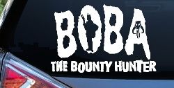 Boba Fett The Bounty Hunter  Sci Fi Car or Truck Window Decal Sticker
