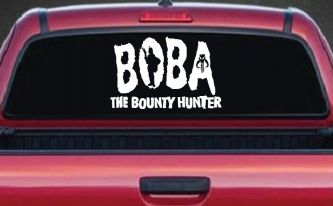 Boba Fett The Bounty Hunter  Sci Fi Car or Truck Window Decal Sticker