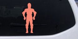 C3PO Sci Fi Car or Truck Window Decal Sticker (Coral)