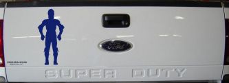 C3PO Sci Fi Car or Truck Window Decal Sticker (Navy)