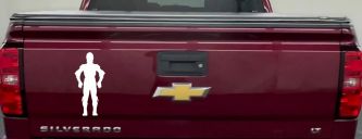 C3PO Sci Fi Car or Truck Window Decal Sticker (White)