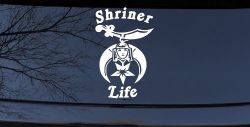 Shriner Life Car or Truck Window Decal Sticker