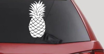 Pineapple Car or Truck Window Vinyl Decal Sticker