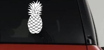 Pineapple Car or Truck Window Vinyl Decal Sticker