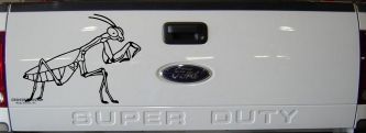 Praying Mantis Animals Car or Truck Window Vinyl Decal Sticker (Black)