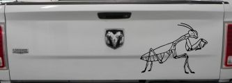 Praying Mantis Animals Car or Truck Window Vinyl Decal Sticker (Black)