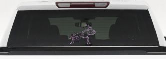 Praying Mantis Animals Car or Truck Window Decal Sticker (Lilac)